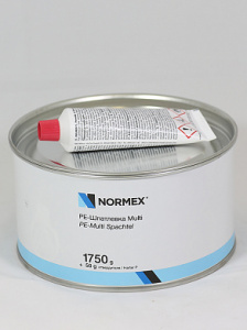 Шпатлевка Multi с отвердителем 1,8 кг, S161800, Normex