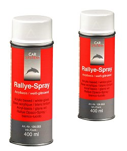 Краска аэрозольная Rallye Spray белая глянцевая, 400мл, 126053, CARSYSTEM