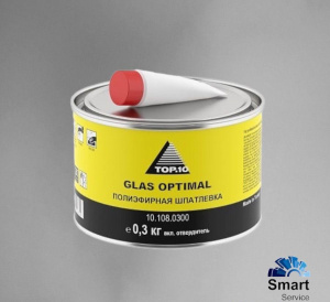 Шпатлевка GLAS OPTIMAL 0,3 кг, 10.108.0300 chk, ТОП10