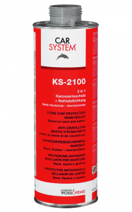 Покрытие-герметик KS-2100 Антигравийное (черный) 1л, 140146, CARSYSTEM