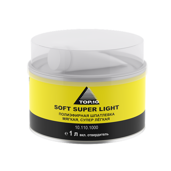 Шпатлевка SOFT SUPER LIGHT 1 л, ТОП10 10.110.1000