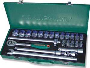 S04H4524S Набор торцевых головок  1/2"DR 10-32 мм, 24 предмета, 047433, JONNESWAY