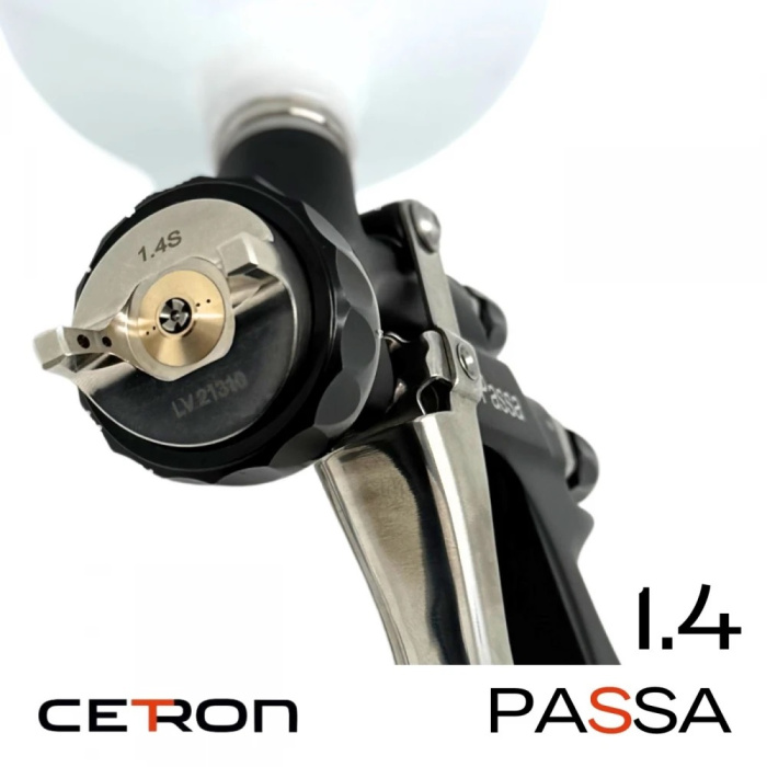 Краскопульт CETRON PASSA LVLP 1.4мм (Разрезная дюза)