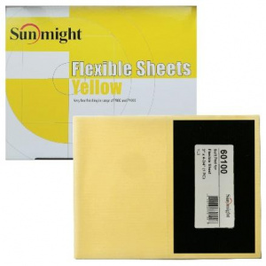 Гибкий шлифовальный лист SUNFLEX L210T 130х170мм, жёлтый, P800, 60119, SUNMIGHT