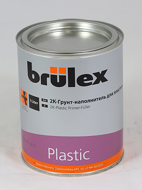 Грунт-наполнитель для пластика 2К, 1 л, BRULEX 02049589