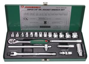 S04H3120S Набор торцевых головок 3/8"DR 6-23 мм, 20 предметов, 047201, JONNESWAY