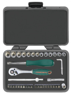 S68H2141S Набор торцевых головок Super Tech 1/4"DR 41 предмет, 048859, JONNESWAY