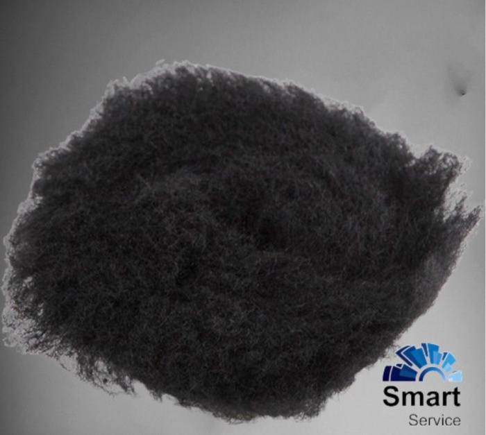 Полировальный круг из черного натурального  меха, 155 мм - Black Wool Pad