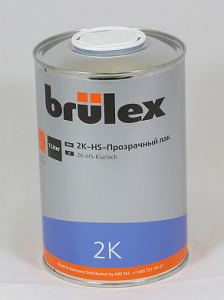 Прозрачный лак HS 2:1, 1 л, 932310126, BRULEX