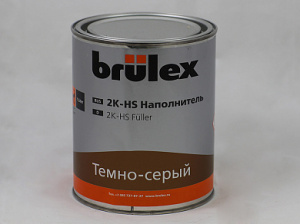 Грунт-наполнитель 2K-HS-Fuller темно-серый 1л, 60003109, BRULEX