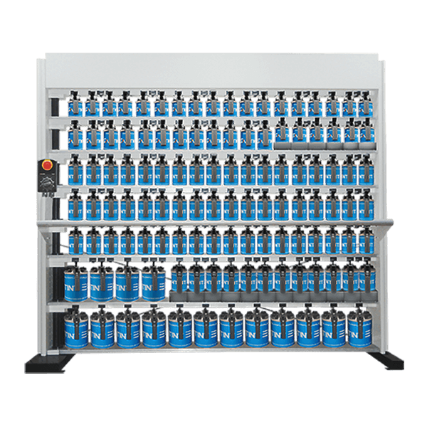 Устройство для смешивания красок Santint PA Series 10: 7 полок, 20 Х 3,5 plus 72 X 1 L