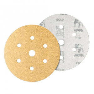Шлиф мат на бум основе липучка GOLD 150мм 6+1 отв P220 (100 шт в упак), 2362809922 chk, Mirka