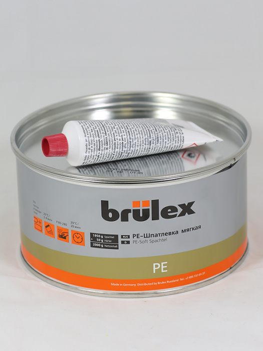 Шпатлевка универсальная с отвердителем, 1 кг, BRULEX 988210126