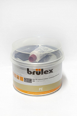 Шпатлевка тонкодисперсная с отвердителем, 1 кг, BRULEX 988310126