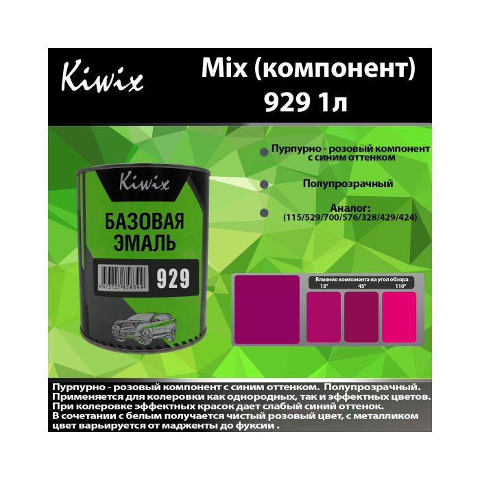 929 КИВИКС, Красный ,1л