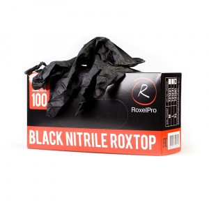 Нитриловые перчатки ROXTOP, чёрные/оранжевые, размер XXL, упаковка 90 шт., 721251, RoxelPro