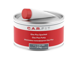 Шпатлевка полиэфирная Glas Plus, 1,8кг, 2-144-1800, C.A.R.FIT