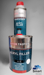 Грунт-наполнитель HS 4:1 (0,8 л + 0,2 л) белый IT AKRYL FILLER, 1345TR, Troton INTER