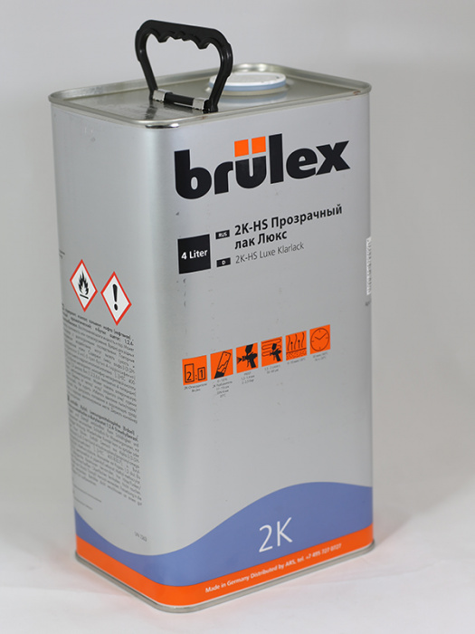 Прозрачный лак Люкс HS, 4 л, BRULEX 02049521