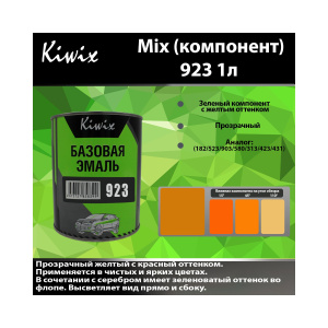 Краска 923 КИВИКС, Желтый ,1л, KW92310, Kiwix
