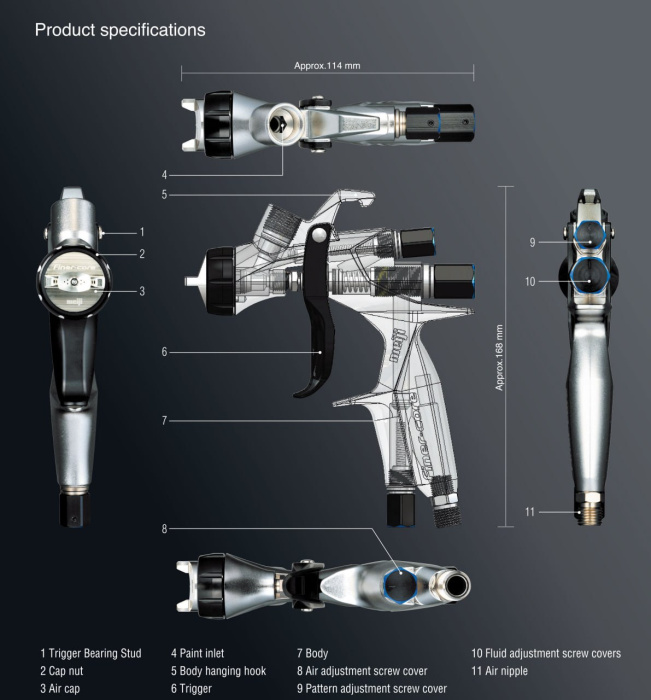 Краскопульт MEIJI FINER-CORE 15 6CP