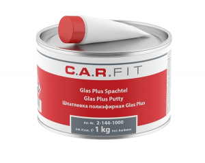 Шпатлевка полиэфирная Glas Plus, 1кг, 2-144-1000, C.A.R.FIT